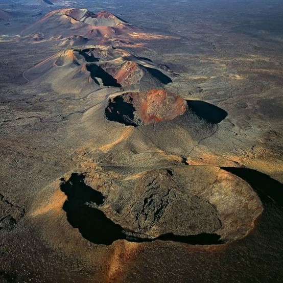 Photo:  Aerial  craters